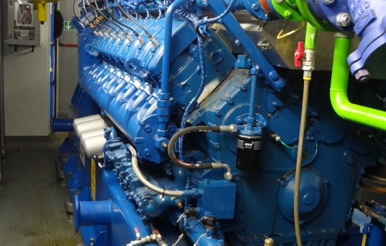 Blue Combined Heat and Power engine Blue Combined Heat and Power engine