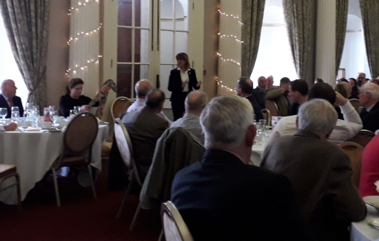 Minette Batters presenting at an AGM Minette Batters presenting at an AGM