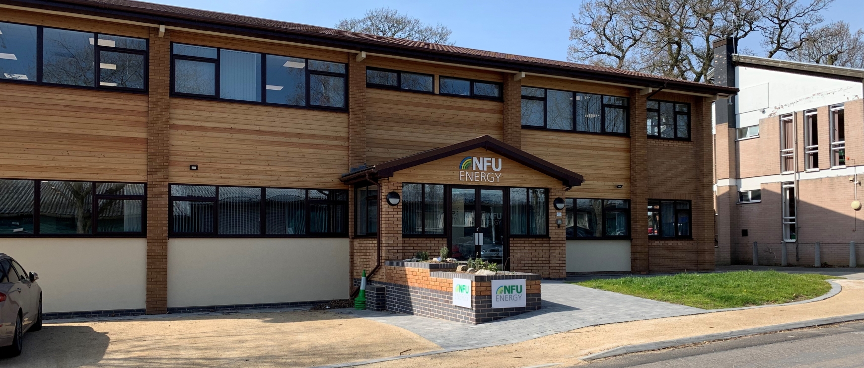 The front of the NFU Energy Office