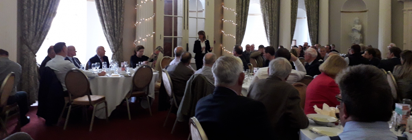 Minette Batters presenting at an AGM