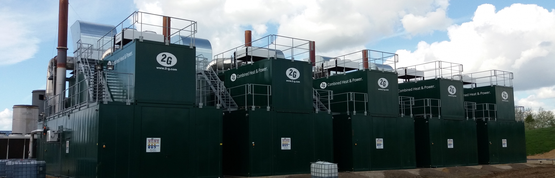 Combined heat and power energy generation equipment at an NFU Energy client site