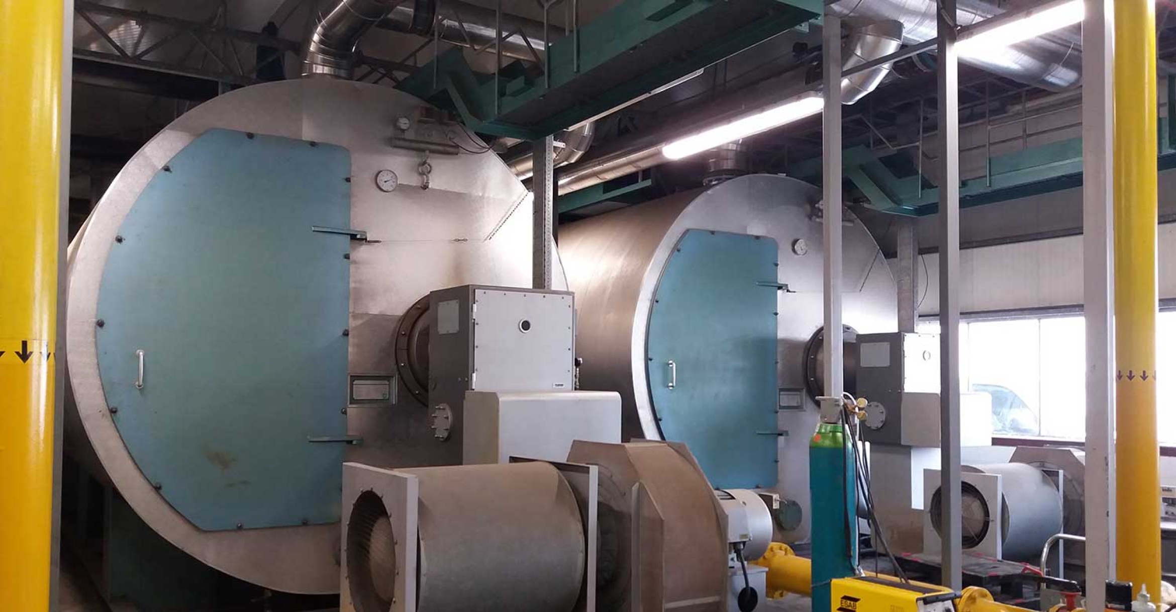 Large commercial boiler